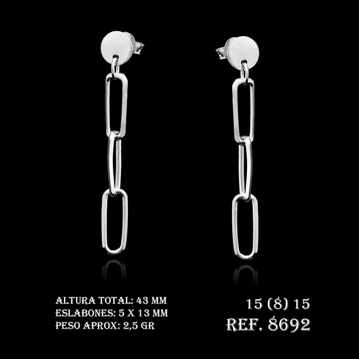 Pendientes Ref.8692