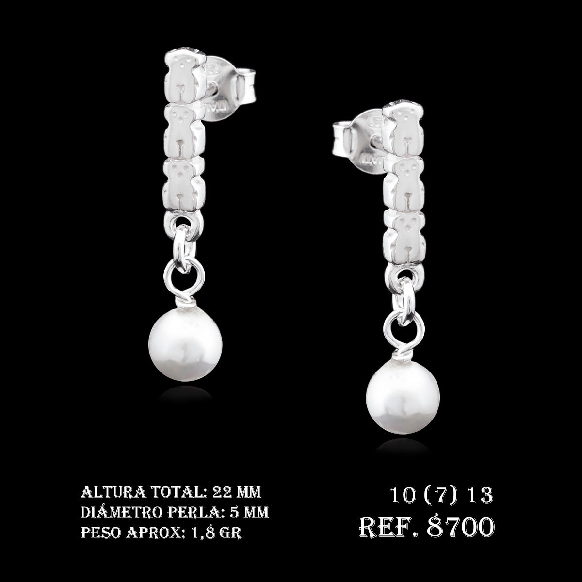 Pendientes Ref.8700